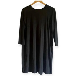 J. Jill Wearever Collection Black Shift Dress